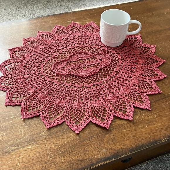 Handmade Crochet Doily - Picture 5 of 5